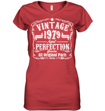 Load image into Gallery viewer, Womens Vintage 1979 Birthday - 39 Years Old 39th Birthday V-neck T-Shirt